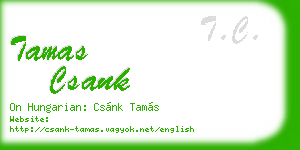 tamas csank business card